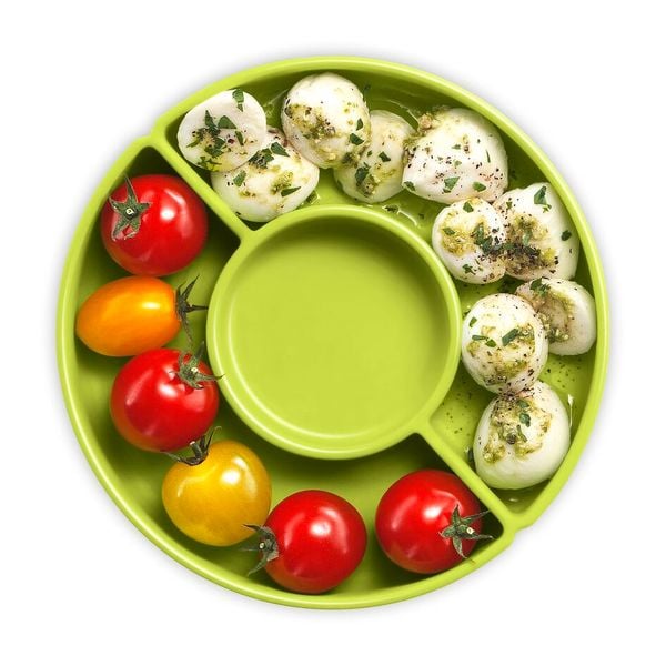 Caserolă MasterSeal to Go pentru salată  K3100112,  plastic, capac cu &icirc;nchidere etanş, 1l, transparent și verde