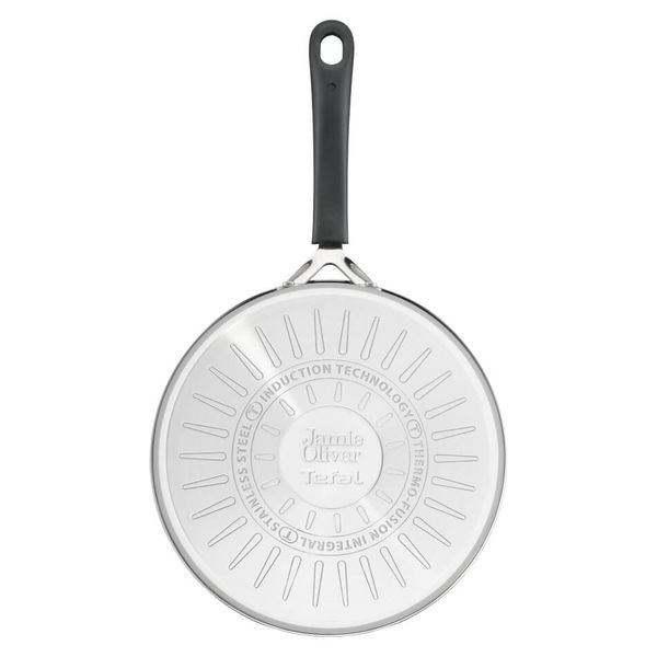 Cratiță cu capac de sticlă Tefal Jamie Oliver Home Cook E3033275, 24 cm, înveliș antiaderent, indicator Thermo-Signal, baza Thermo-Fusion, argintiu Cratiță cu capac de sticlă Tefal Jamie Oliver Home Cook E3033275, 24 cm, înveliș antiaderent, indicator Thermo-Signal, baza Thermo-Fusion, argintiu