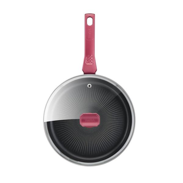 Cratiță cu capac Tefal Daily Chef G2733272, 24 cm, înveliș antiaderent, indicator Thermo-Signal, inducție, roșu Cratiță cu capac Tefal Daily Chef G2733272, 24 cm, înveliș antiaderent, indicator Thermo-Signal, inducție, roșu