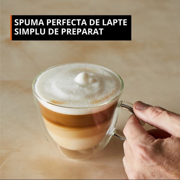 Espressor automat Krups My Coffee+ EA201BE0, 1690 W, 19 bari, 3 bauturi, rasnita metalica, 5 trepte macinare, rezervor apa 1.5 L, duza abur, panou tactil, gri