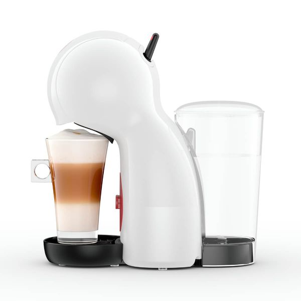 Espressor cu capsule Krups NESCAF&Eacute;&reg; Dolce Gusto&reg; Piccolo XS KP1A3110, 1600W, 15 bari, capacitate rezervor 0.8 L, functie Eco, alb & rosu