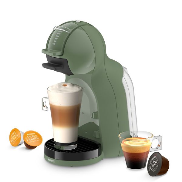 Espressor cu capsule Krups NESCAFÉ® Dolce Gusto® Mini Me 2 KP1433F0, 1600 W, 15 bari presiune, rezervor apa 0.8 L, oprire automata, verde