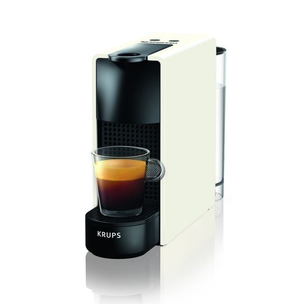 Espressor cu capsule Nespresso Essenza Mini by Krups XN110110, 1310W, presiune 19 bari, rezervor 0.6 L, oprire automată, alb
