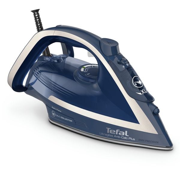 Fier de calcat Tefal Ultragliss Plus FV6830E0, 2800W, talpa Durilium AirGlide, jet de abur 250 g/ min, functie Eco, albastru Fier de calcat Tefal Ultragliss Plus FV6830E0, 2800W, talpa Durilium AirGlide, jet de abur 250 g/ min, functie Eco, albastru