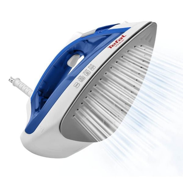 Fier de călcat Tefal Virtuo FV1711E0, 1800W, rezervor apă 200 ml, jet de abur 80 g/ min, abur variabil 0-24 g/ min, funcție anticalcar, sistem antipicurare, albastru Fier de călcat Tefal Virtuo FV1711E0, 1800W, rezervor apă 200 ml, jet de abur 80 g/ min, abur variabil 0-24 g/ min, funcție anticalcar, sistem antipicurare, albastru