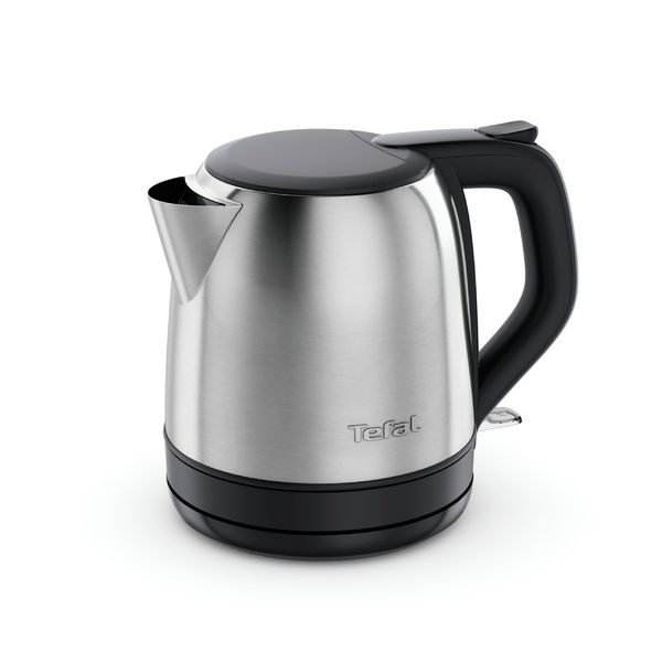 Fierbator de apa Tefal Subito Mini KO5S2DE0, 2400 W, 1 L, inox, baza rotativa, oprire automata, filtru detasabil, argintiu & negru