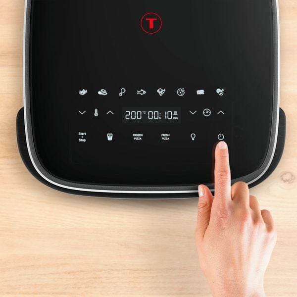 Friteuza cu aer cald Tefal Easy Fry XL Surface FW4018E0, 2200 W, 4 L - Air fryer cu 8 programe automate, tehnologie Extra-Crisp, temperatura ajustabila 40 - 230&deg;C, ecran LCD, fereastra vizualizare, 2 elemente de incalzire, oprire automata, negru