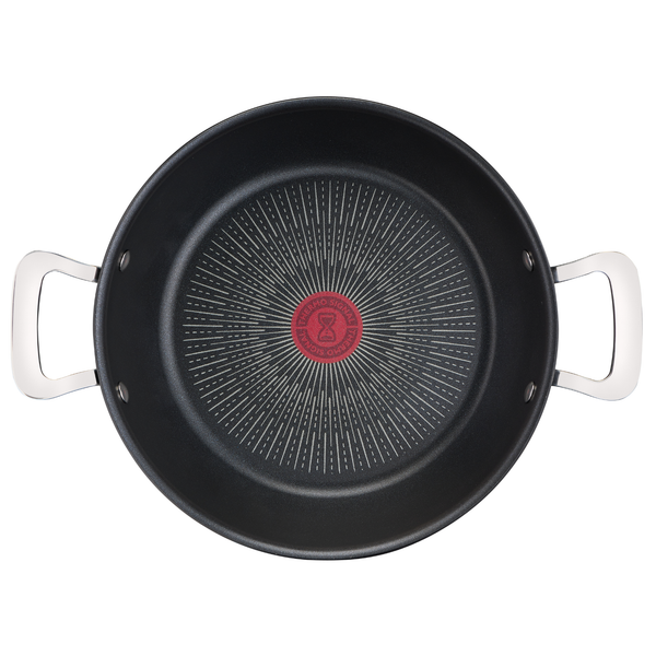 Cratiță Unlimited G2557172, 26 cm, &icirc;nveliș antiaderent 100% sigur, Titanium Anti-Scratch, Thermo-Signal&trade;, bază Thermo-Fusion&trade;, aluminiu, negru