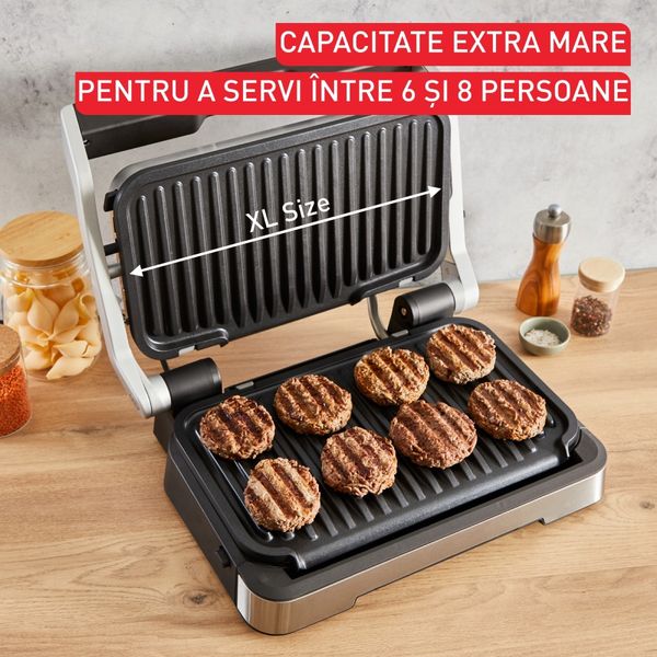 Grătar electric multifuncțional Tefal OptiGrill 2-in-1 XL GC782D30, 2200W, 12 programe automate, plăci detașabile, 4 trepte temperatură, argintiu Grătar electric multifuncțional Tefal OptiGrill 2-in-1 XL GC782D30, 2200W, 12 programe automate, plăci detașabile, 4 trepte temperatură, argintiu