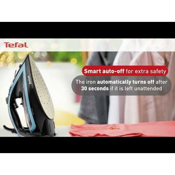 Fier de calcat Tefal Turbo Anti-Calc FV5695E1, 3000W, jet abur 270 g/min, abur variabil 0-50 g/min, rezervor 300ml, talpa Durilium AirGlide Autoclean, colector anticalcar, oprire automata, negru/albastru Fier de calcat Tefal Turbo Anti-Calc FV5695E1, 3000W, jet abur 270 g/min, abur variabil 0-50 g/min, rezervor 300ml, talpa Durilium AirGlide Autoclean, colector anticalcar, oprire automata, negru/albastru