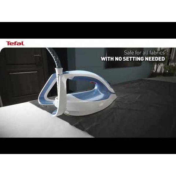 Stație de călcat Tefal Pro Express Ultimate GV9711E0, 3000W, 7,5 bari, jet de abur 590 g/min, abur variabil 0&ndash;155 g/min, rezervor de apă detașabil 1.2 L, colector anticalcar, talpă Durilium, roșu & alb
