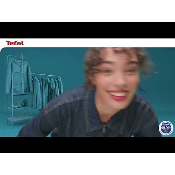 Aparat de călcat vertical cu abur Tefal Pure Pop DT2023F0, 1300 W, abur variabil p&acirc;nă la 20g/min, recipient apa 70 ml, &icirc;ncălzire rapidă 15 sec, roz