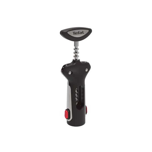 Tirbușon Ingenio K2073414, calitate premium, design inovator, fără BPA sau ftalați, 2 &icirc;n 1, plastic, negru