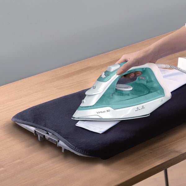 Masa de calcat Tefal 2 in 1 XD5400E0, carlig de agatare inclus, negru