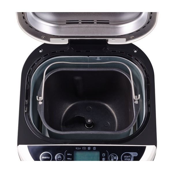 Mașină de p&acirc;ine Tefal Pain et Tresors PF250135, 700 W, 1000 g, 3 setări, 20 programe, 28 de rețete, timer, alb/negru