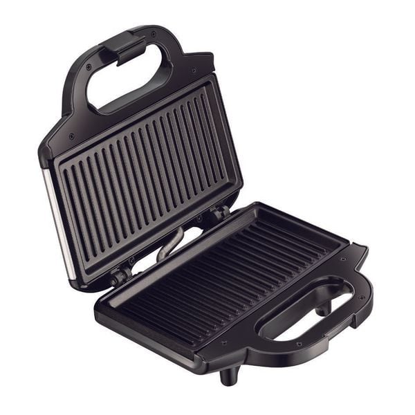 Sandwich-maker Tefal SM157236, 700W, maner izolat, sistem de blocare, invelis antiaderent, Negru