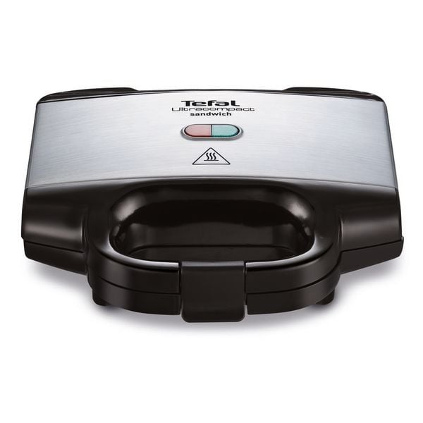 Sandwich-maker Tefal SM157236, 700W, maner izolat, sistem de blocare, invelis antiaderent, Negru