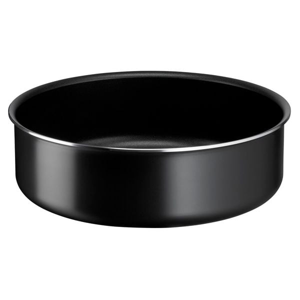 Set 3 piese TEFAL Ingenio Easy Cook & Clean L1539153, 3 piese, 24-26cm, aluminiu, negru