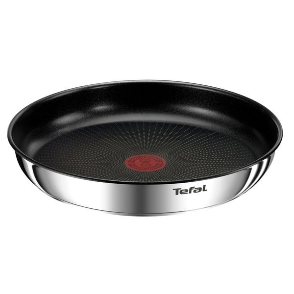 Set 3 piese TEFAL Ingenio Emotion L897S374, inducție (2 tigăi 24 cm & 28 cm, 1 m&acirc;ner detașabil ), Tehnologia Thermo-Signal, inox