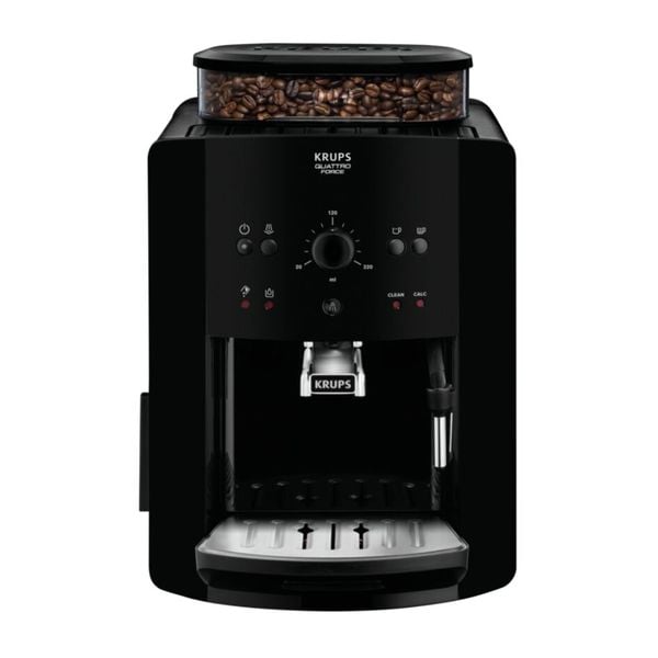 Espressor automat Krups Picto Arabica EA811010, 1450W, 15 bari, 1.7L, rasnita 3 nivele, Negru