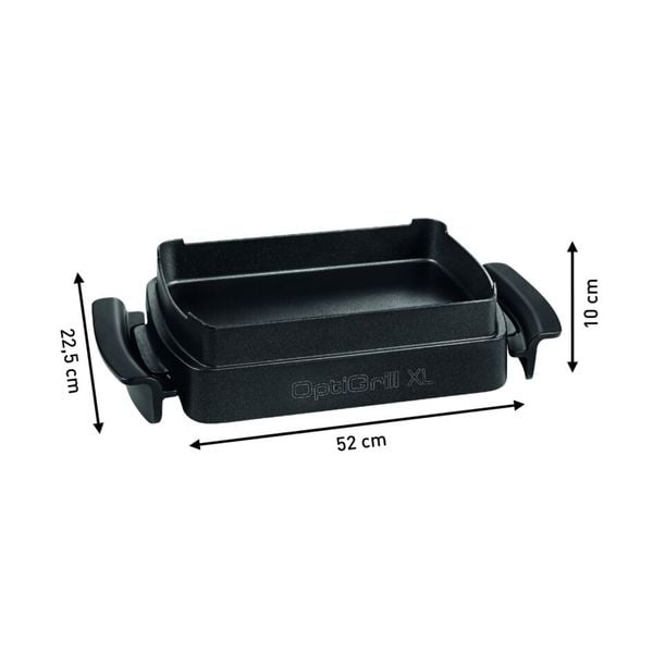 Accesoriu Snacking & Baking Tefal XA727810 pentru OptiGrill+ XL / Elite XL, 2 L, 3&ndash;5 porții, suprafață antiaderentă, aluminiu, seriile GC72xxxx si GC76xxxx, negru