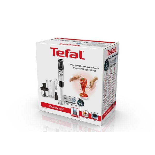 Blender vertical Quickchef 3 &icirc;n 1 HB656838, 1000 W, tehnologie Powelix, 20 trepte de viteză, funcție Turbo, tocător 0.5 L, tel, protecție antistropire, recipient 0.8 L, negru-argintiu