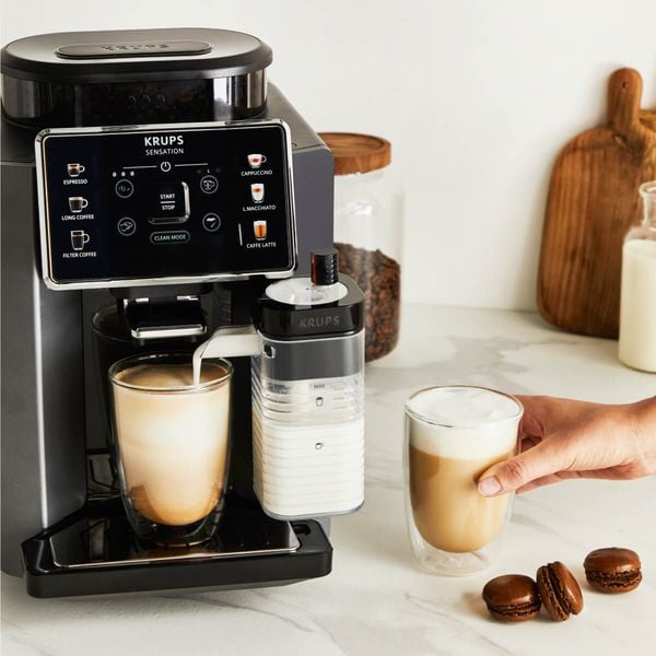 Pachet PROMO Espressor automat Krups Sensation Milk EA912HF0 & Termos Travel Mug Compact N2160310