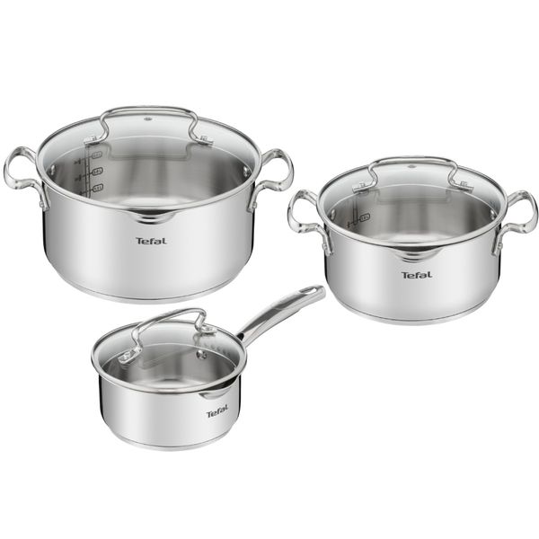 Pachet PROMO Set de 6 piese Tefal Duetto+ G719S655 & Zdrobitor pentru cartofi Tefal Ingenio K2071214