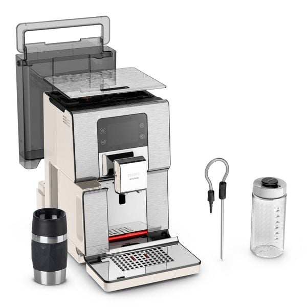 Pachet PROMO Espressor automat Krups Intuition Experience+ EA877A10 & Termos Tefal Travel Mug Classic N2022010
