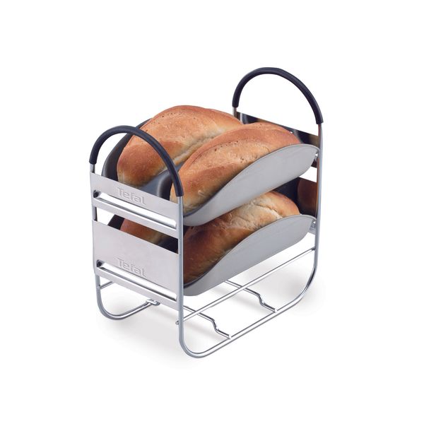 Mașină de p&acirc;ine Home Bread Baguette PF610138, 1600 W, 16 programe, pornire programabilă, păstrare la cald, tavă pătrată, cu &icirc;nveliș antiaderent, 5 accesorii, carte de rețete, 1.5 KG, alb