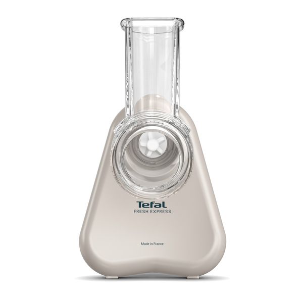 Razatoare electrica 3-in-1 Tefal Fresh Express DN853BE0, 150W, sistem de ventilatie, 3 conuri detasabile pentru razuire fina & grosiera, feliere, gri