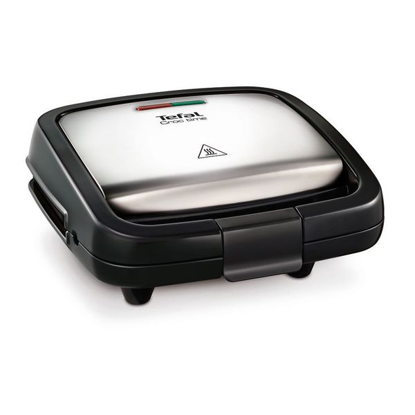 Sandwich maker Tefal Croc Time SM193D34, 700W, &icirc;nveliș antiaderent, gri & negru