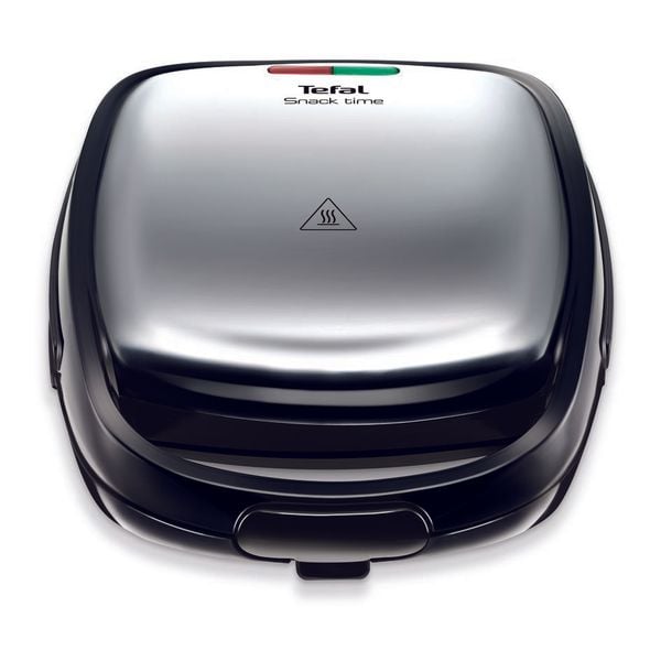 Sandwich maker multifuncțional 3in1 SNACK TIME SW342D38, 3 plăci, indicator sf&acirc;rşit pre&icirc;ncălzire, măner izolat,  dispozitiv pentru blocare inox/negru