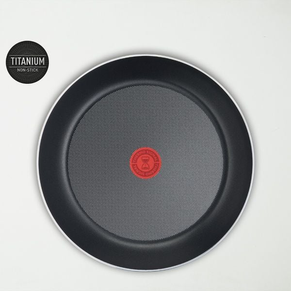 Set 10 piese Tefal Ingenio Easy Cook & Clean L1529402, cratita 16 / 20 cm, tigaie 22 / 24 / 28 cm, tigaie saute 24 cm, wok 26 cm, 2 capace ermetice 16 / 20 cm, 1 maner detasatbil, rosu