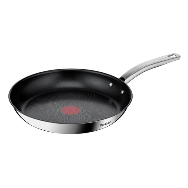 Set de tigăi cu 2 piese Tefal Intuition B817S255 de 20/26 cm, Thermo-Signal&trade;, inductie, &icirc;nveliș antiaderent, exterior inox