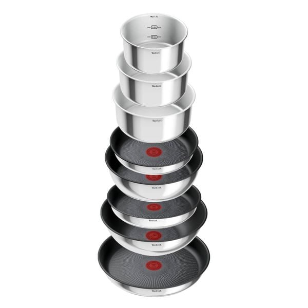 Set de 20 piese Ingenio Emotion L897SK04, m&acirc;ner detașabil, &icirc;nveliș antiaderent 100% sigur, Thermo-Signal&trade;, bază Diffusion+, m&acirc;ner detașabil, inox premium