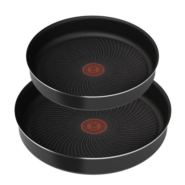 Set de 3 piese Tefal Ingenio Generous Cook L3129053, tigaie de 22/26 cm, m&acirc;ner detașabil, indicator Thermo Signal, &icirc;nveliș antiaderent Titanium