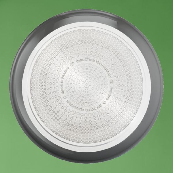 Set de 3 piese Tefal Ingenio Renew L2609502, tigaie de 24/28 cm, m&acirc;ner detașabil, &icirc;nveliș antiaderent, indicator Thermo-Signal&trade;, gri
