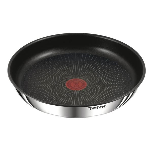 Set 4 piese Tefal Ingenio Emotion L897S455, tigaie de 22/24/28 cm, m&acirc;ner detașabil, &icirc;nveliș antiaderent, Thermo-Signal, inducție, argintiu