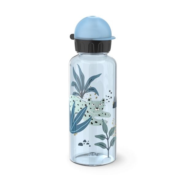 Set copii EMSA N3052300, 2 piese, sticla apa TRITAN 0.6 L + recipient pentru alimente, 100% etans, separator reglabil si detasabil, compatibil masina de spalat vase, albastru