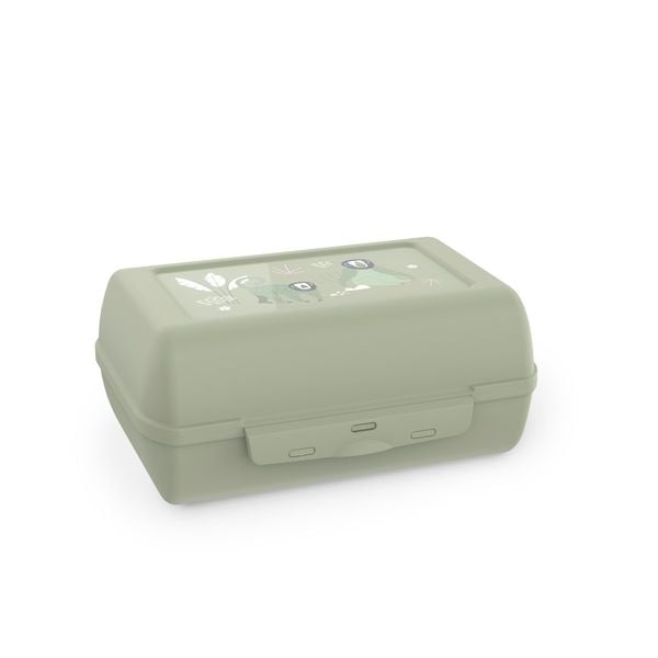 Set copii EMSA N3052400, 2 piese, sticla apa TRITAN 0.6 L + recipient pentru alimente, 100% etans, separator reglabil si detasabil, compatibil masina de spalat vase, verde
