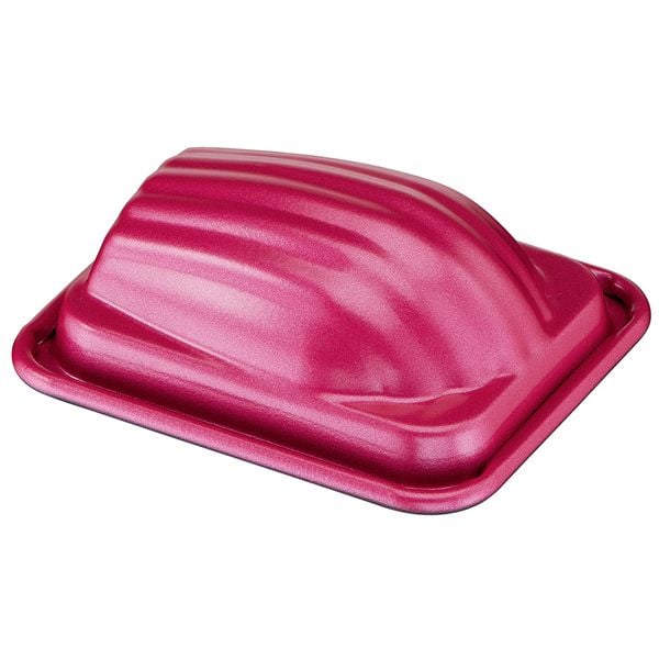 Set 3 forme CreaBake madlene J3079904, &icirc;nveliș antiaderent, aluminiu, 8.3 x 6.5 cm, roz