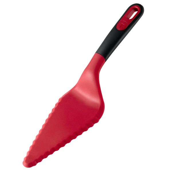 Spatula pentru tarta Tefal Ingenio+ K1981734, margine flexibila, compatibilitate cu masina de spalat vase, silicon, rosu & negru Spatula pentru tarta Tefal Ingenio+ K1981734, margine flexibila, compatibilitate cu masina de spalat vase, silicon, rosu & negru