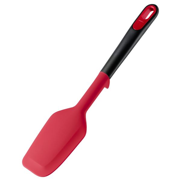Spatula Tefal Ingenio+ K1984234, rezistenta la temperaturi inalte, compatibilitate cu masina de spalat vase, silicon, rosu & negru