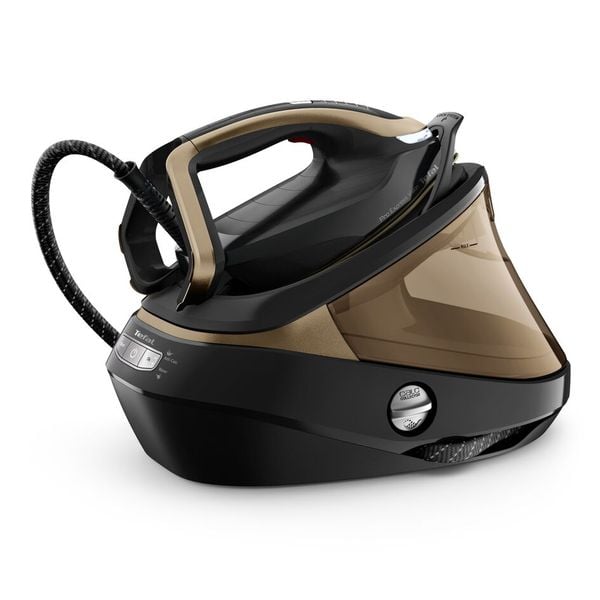 Stație de călcat cu boiler de înaltă presiune Tefal Pro Express Vision GV9820E0, 3000 W, capacitate rezervor 1.1L, jet abur 750g/min, vârf iluminare LED, panou digital,tehnologie Smart Steam, sistem antipicurare, talpă Durilium AirGlide Autoclean Stație de călcat cu boiler de înaltă presiune Tefal Pro Express Vision GV9820E0, 3000 W, capacitate rezervor 1.1L, jet abur 750g/min, vârf iluminare LED, panou digital,tehnologie Smart Steam, sistem antipicurare, talpă Durilium AirGlide Autoclean