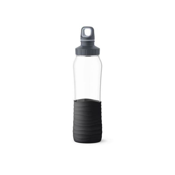Sticlă de apa Drink2GO Waves Tefal N3100110, material sticla, bauturi plate & carbogazoase, 0.7 L, negru