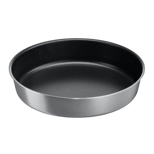 Tavă de copt rotundă Tefal La Recyclée J5709702, 26 cm, înveliș antiaderent, aluminiu, gri Tavă de copt rotundă Tefal La Recyclée J5709702, 26 cm, înveliș antiaderent, aluminiu, gri