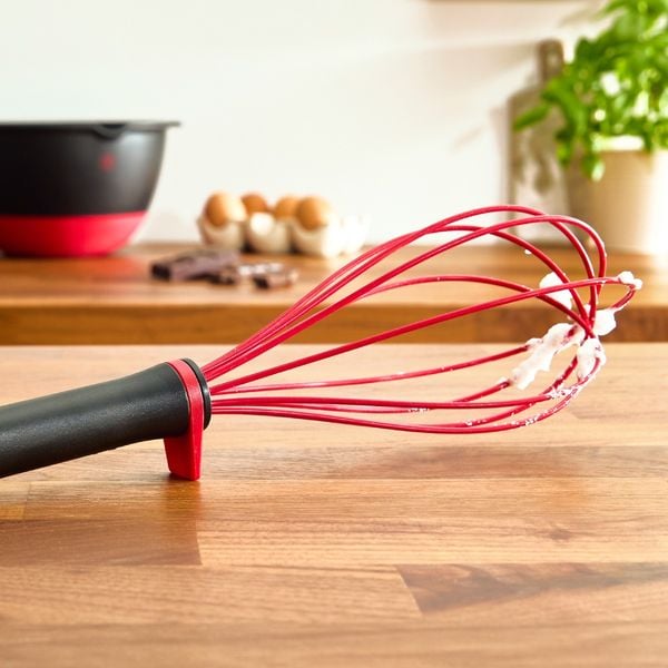 Tel Tefal Ingenio+ K1980534, compatibilitate cu masina de spalat vase, silicon, rosu & negru