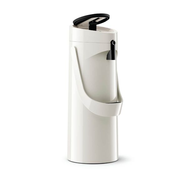 Termos cu pompa Tefal Ponza Pump K3140214, 1.9 litri, alb