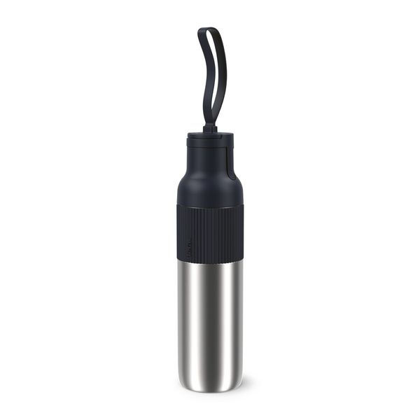 Termos Tefal beYou N3120710, inox, 0.7 L, 100% etanș, capac tip flip, argintiu & negru